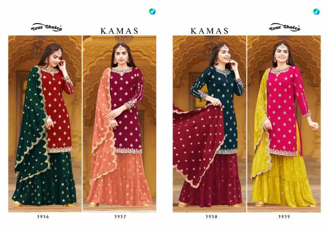 Kamas By Your Choice Georgette Designer Salwar Suits Wholesale Market In Surat
